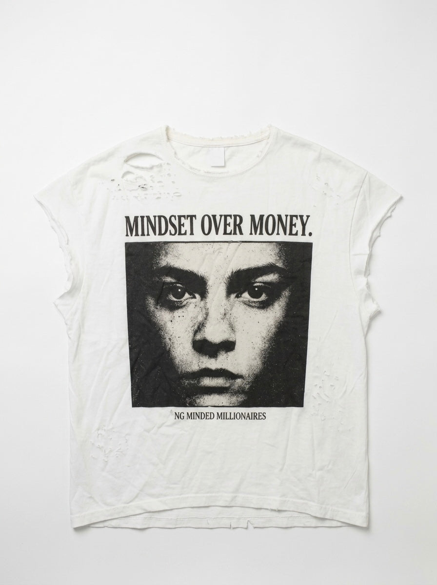 Mindset Over Money — Distressed Tee